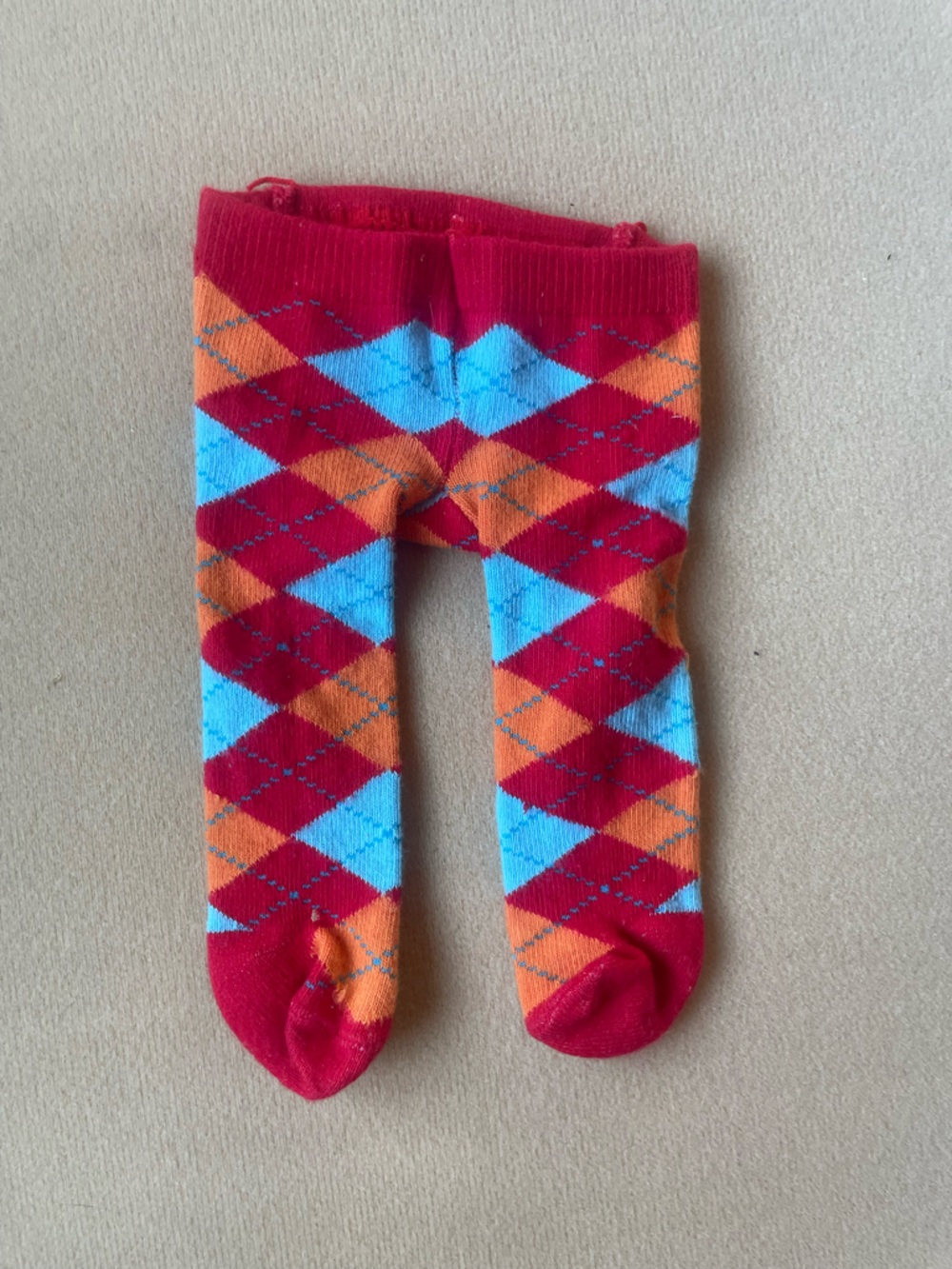 American Girl Bitty Twins Argyle Doll tights